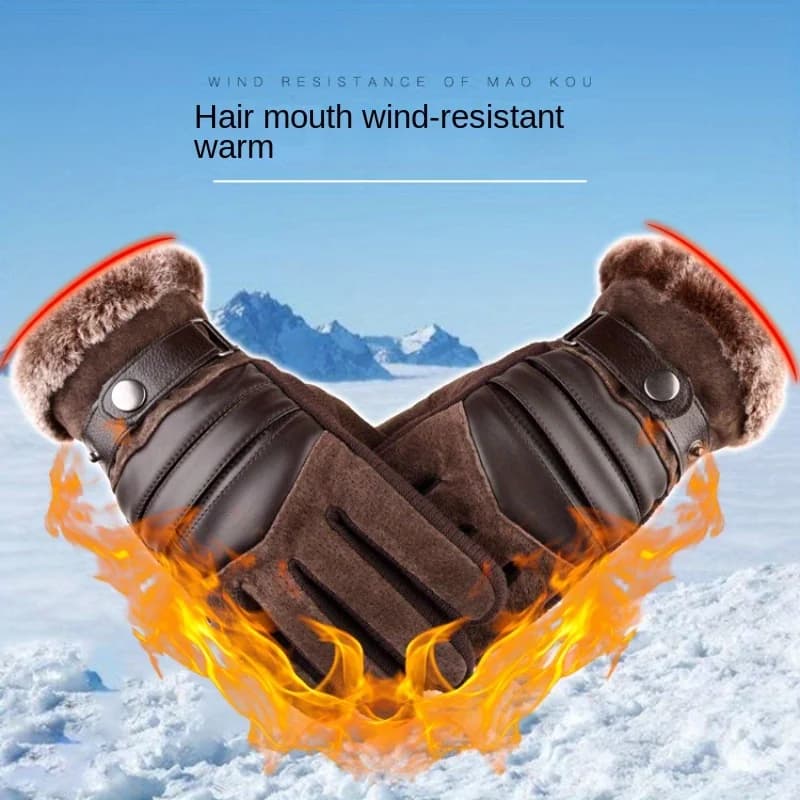 2Pcs Cycling Gloves, Winter Warmth, Suitable for Motorcycle and Mountain Sports