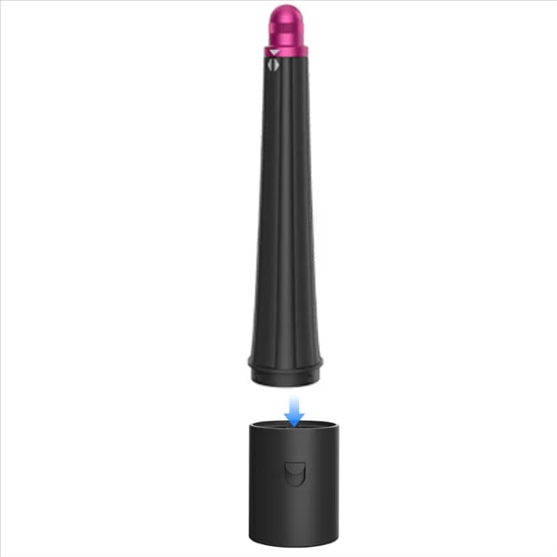 A66Z 0.78In-1.4In Long conical bars and adapter attachment for Dyson HD17/HD18 hairdryers, convertible into iron hairstyles