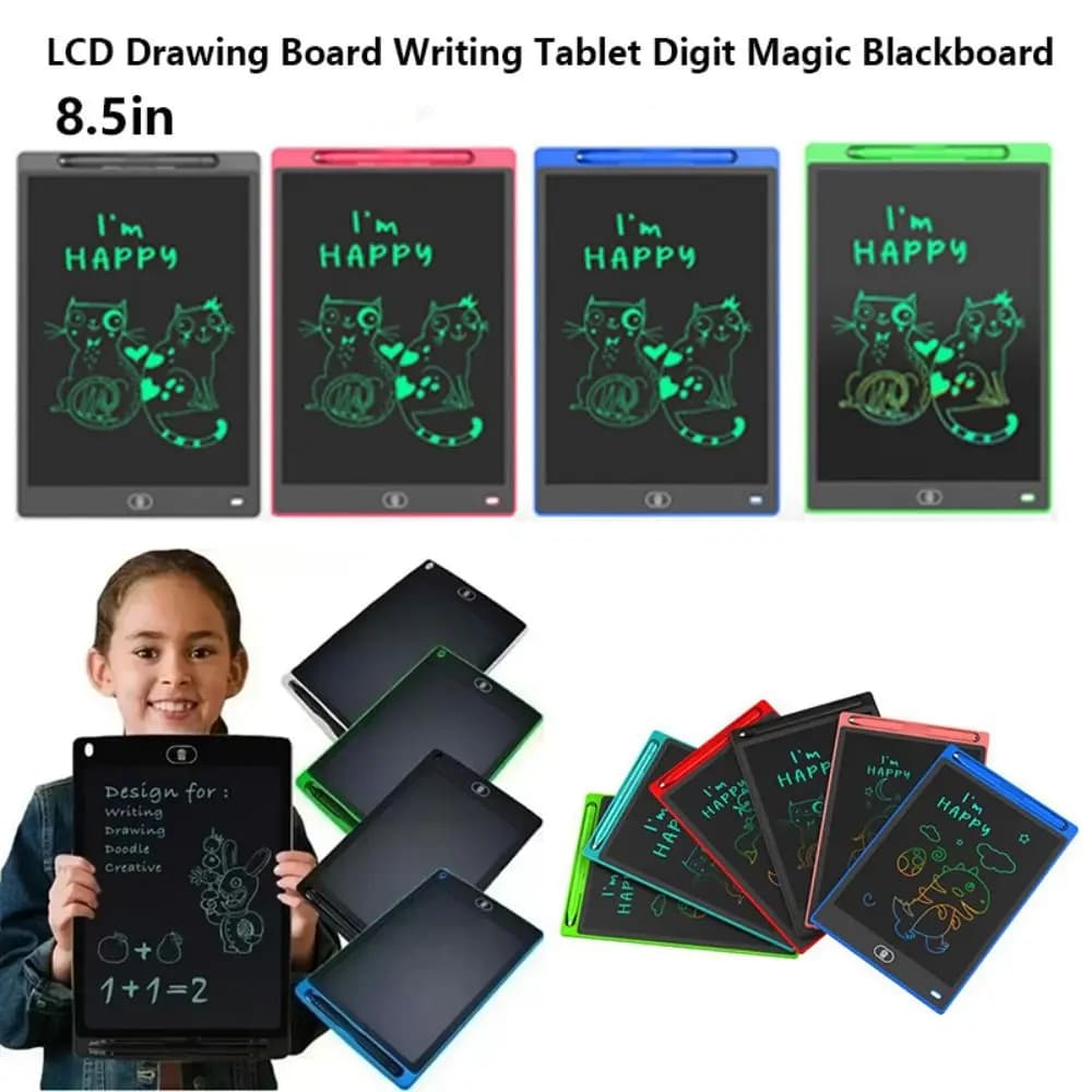 High Quality 8.5in LCD Drawing Board Plastic Multicolors Art Painting Tool Writing Tablet Digit Magic Blackboard Child's Gift