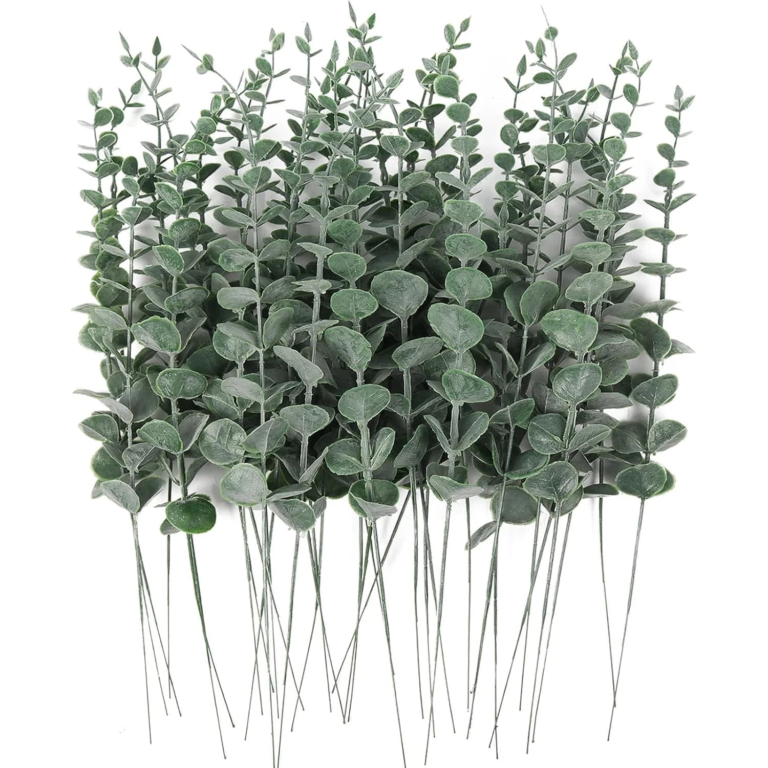 10/50 Pieces Artificial Plants Eucalyptus Leaves Fin Plants for Vases Wedding Party Bouquet from Bride House Decorations Garden Exterior