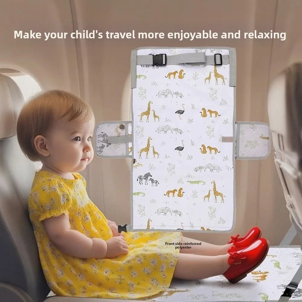 Letto per aereo traspirante per bambini Design confortevole con tasca laterale Poggiapiedi Amaca Comodo design antiscivolo