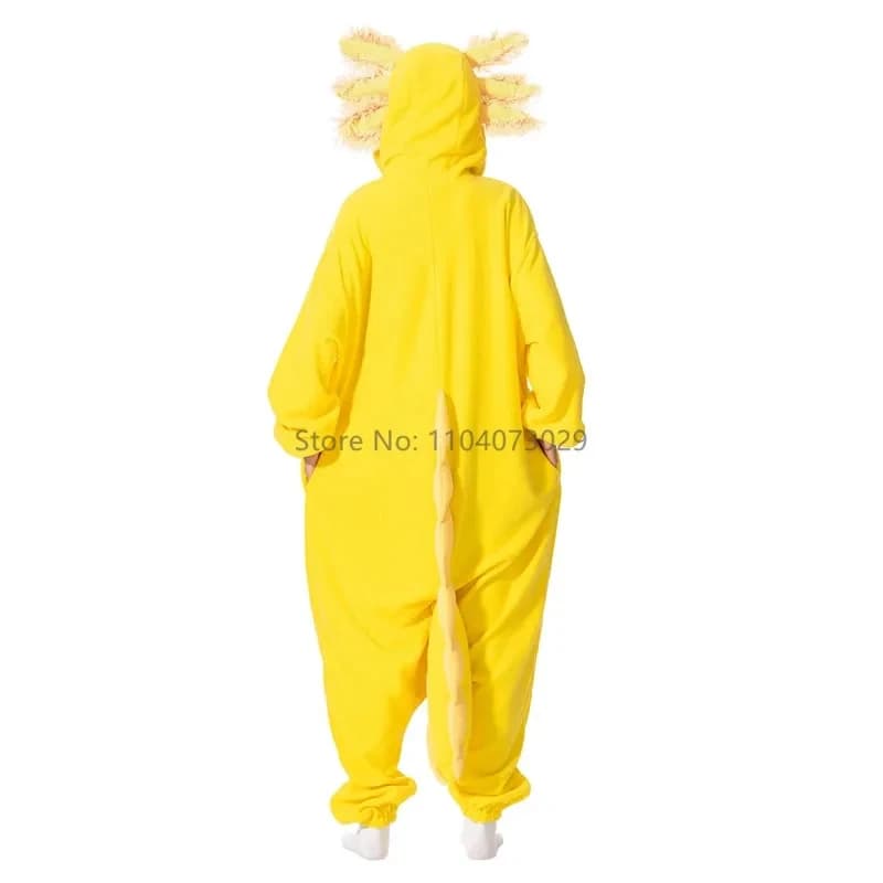 Nuovo Costume di Halloween Onesieshow, Pigiama Kigurumi Animale, Tutina per Adulti e Bambini, Pigiama Cartone Animato Axolotl Dorato, per Feste Donna 2026 ★