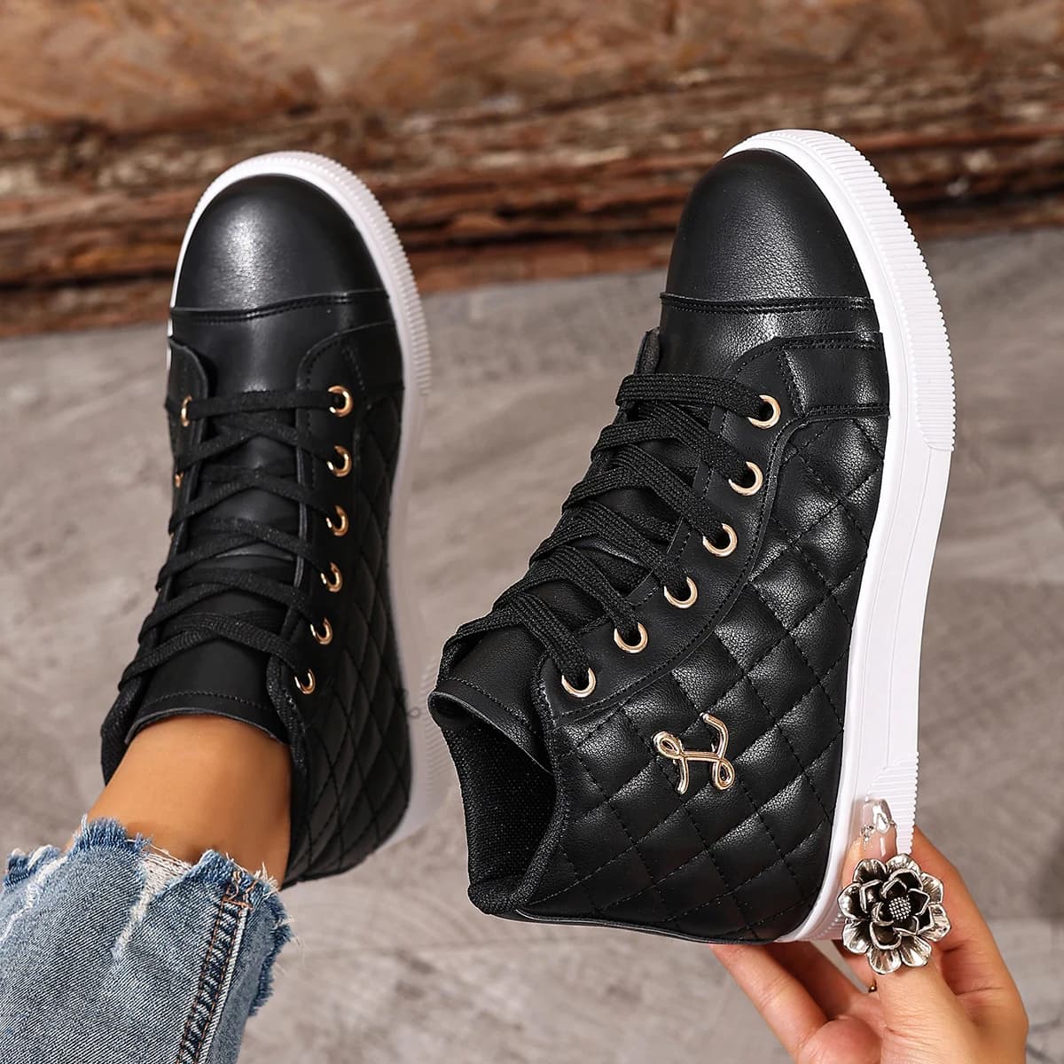 Scarpe da ginnastica da donna Scarpe basse traspiranti moda Donna Suola morbida Scarpe vulcanizzate da passeggio Scarpe da ginnastica casual comode da donna