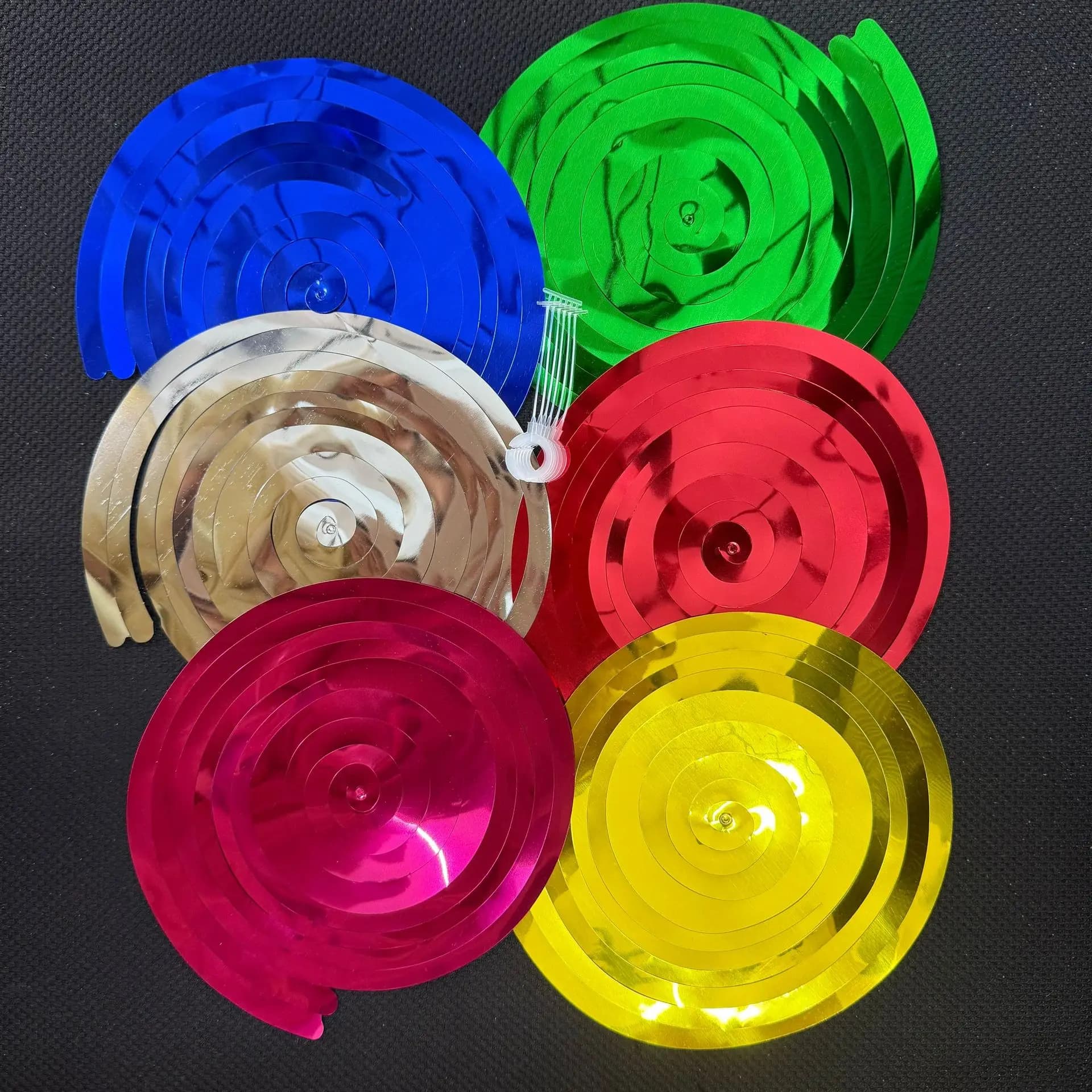 Whirlwind Ornamento da appendere a spirale Decorazione da soffitto per festa di nozze Decorazioni pendenti con orpelli scintillanti per parete Confezione da 1