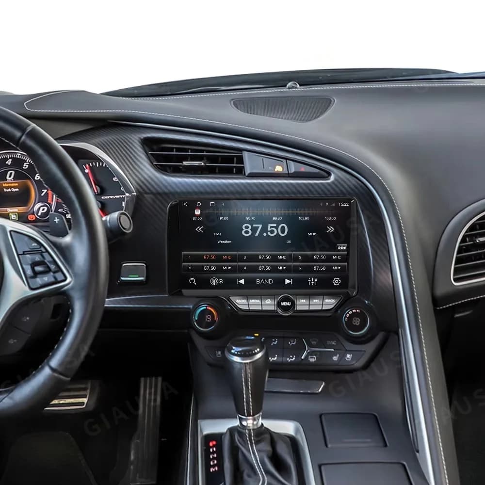 Autoradio Android da 12,3 Pollici per Chevrolet Corvette C7 Stingray 2013-2020, Lettore Multimediale con Carplay Wireless, Navigatore GPS per Auto, Stereo