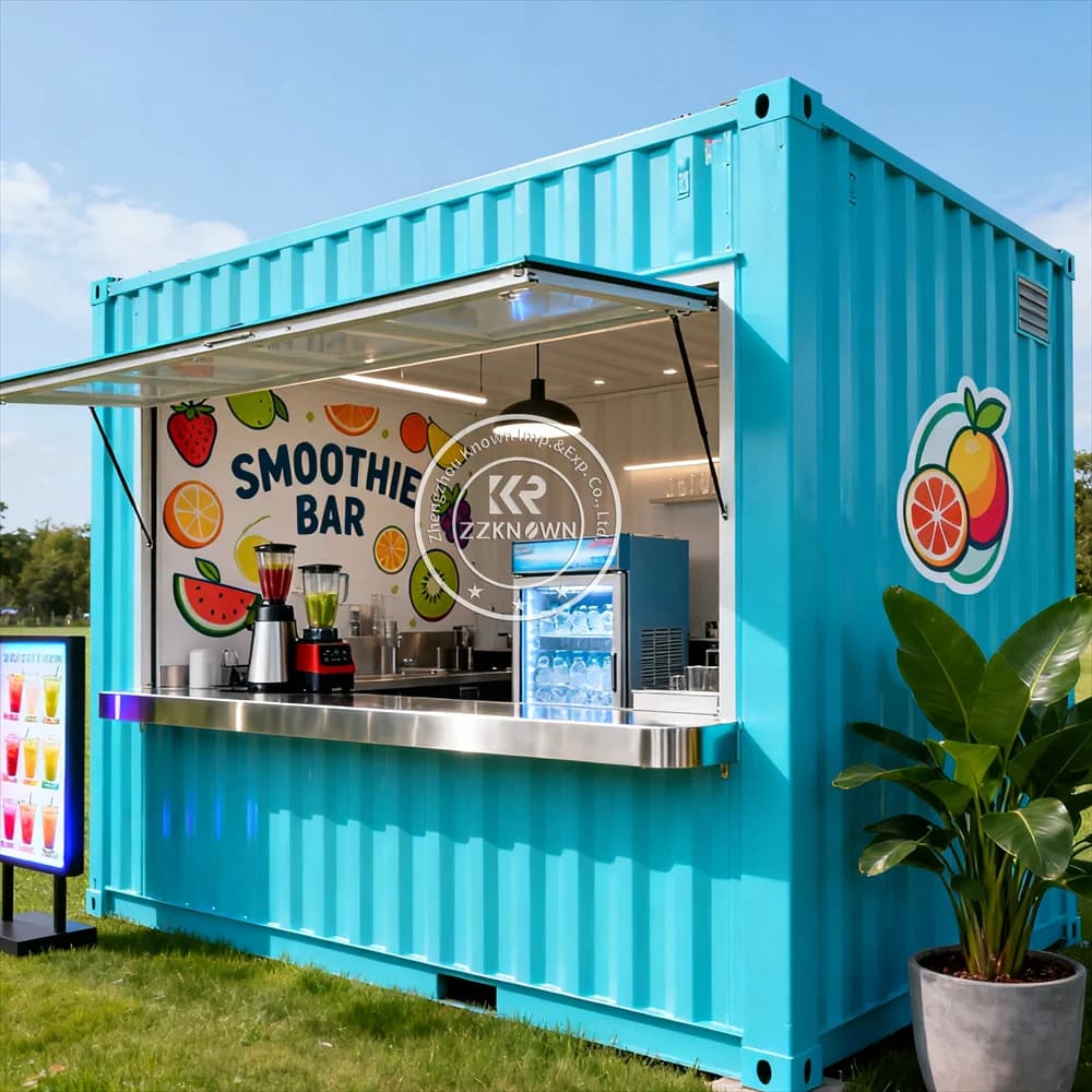 Ristorante mobile del bar del contenitore con il chiosco alimentare della caffetteria del ristorante del contenitore di trasporto della cucina in vendita