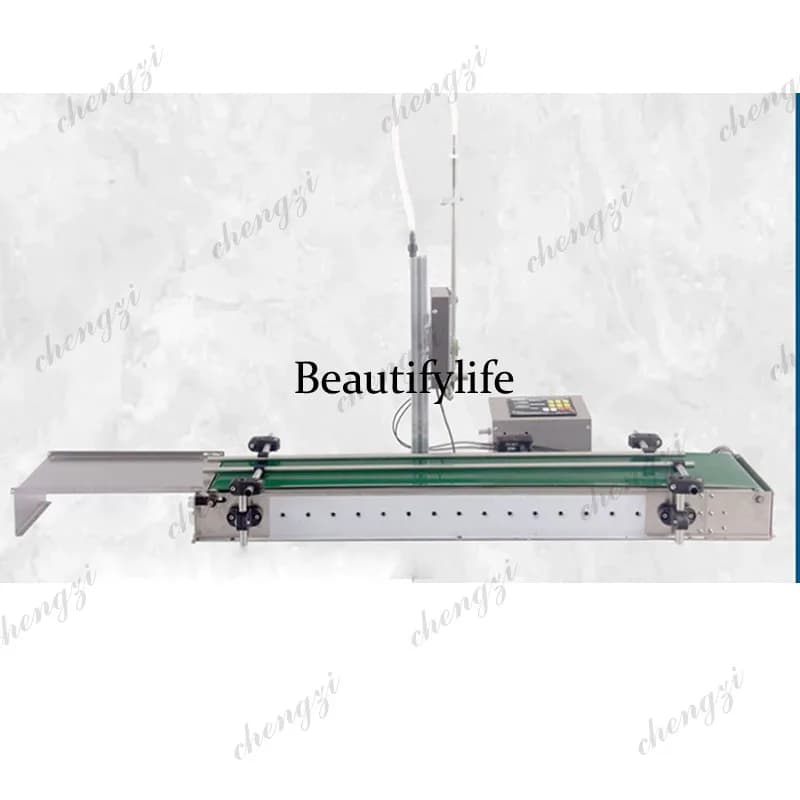 Industrial Auto Liquid Filling Machine Anti Drip Anti Foam Up Down Filling Nozzle with Running Conveyor Belt