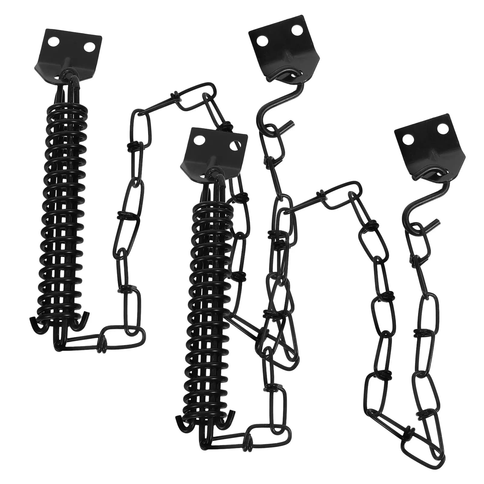 Set di 2 Eleganti Catene di Sicurezza Americane Antivento per Porte, Robuste Protezioni Antifurto per Porte Interne ed Esterne