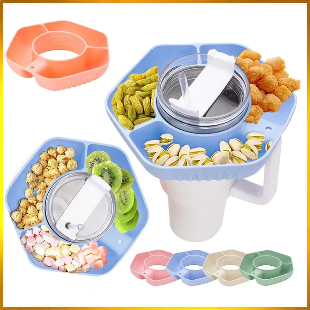 Bowl for snacks Silicone snack bowl Stanley 40 ounces snack ring with handle