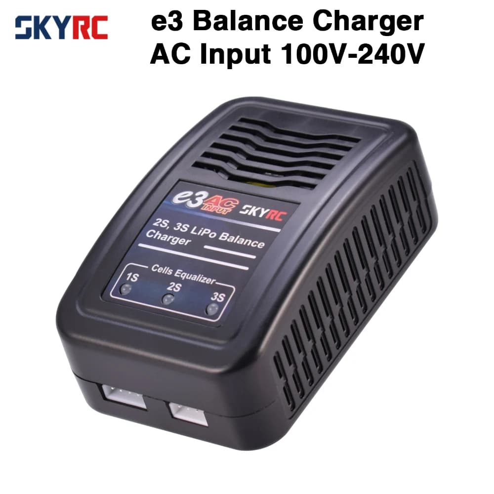Caricabatterie SKYRC e3 Caricabatterie bilanciato batteria LiPo 2S 3S Ingresso CA 100 V-240 V Spina UE SK- 100081