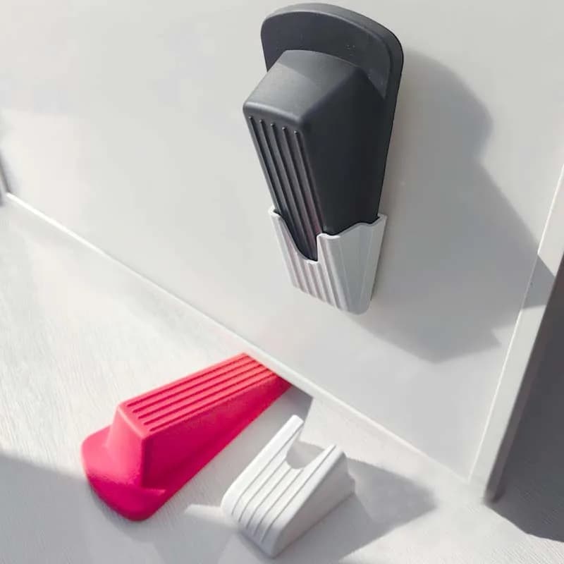 9 colori pratici tappi per porte in Silicone morbido di sicurezza cunei di blocco fermaporta casa Anti-collisione Stop resistente all'usura nuovo