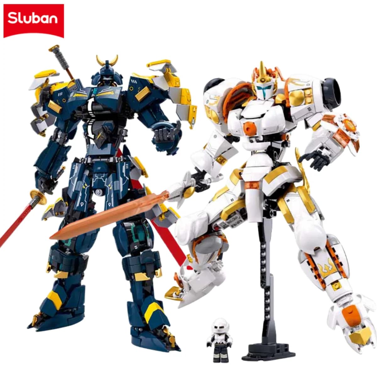 Nuovo Modello di Robot Sluban in Mattoncini da Costruzione, Kit Educativo di Blocchi Classici, Regalo Creativo per Bambini e Ragazzi