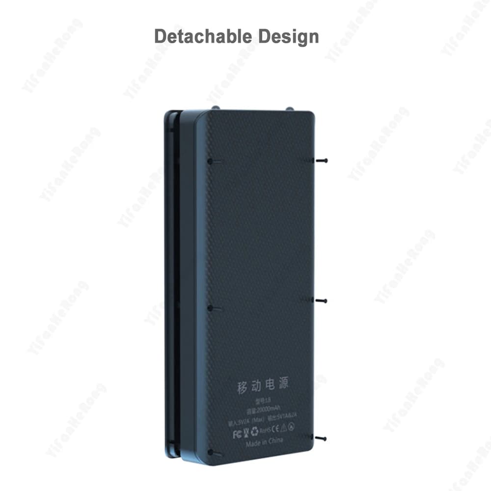 Custodia Caricabatterie 8x18650 con Doppia USB per Power Bank e Telefono Cellulare, Contenitore Organizzatore Fai-da-te per 8 Batterie 18650