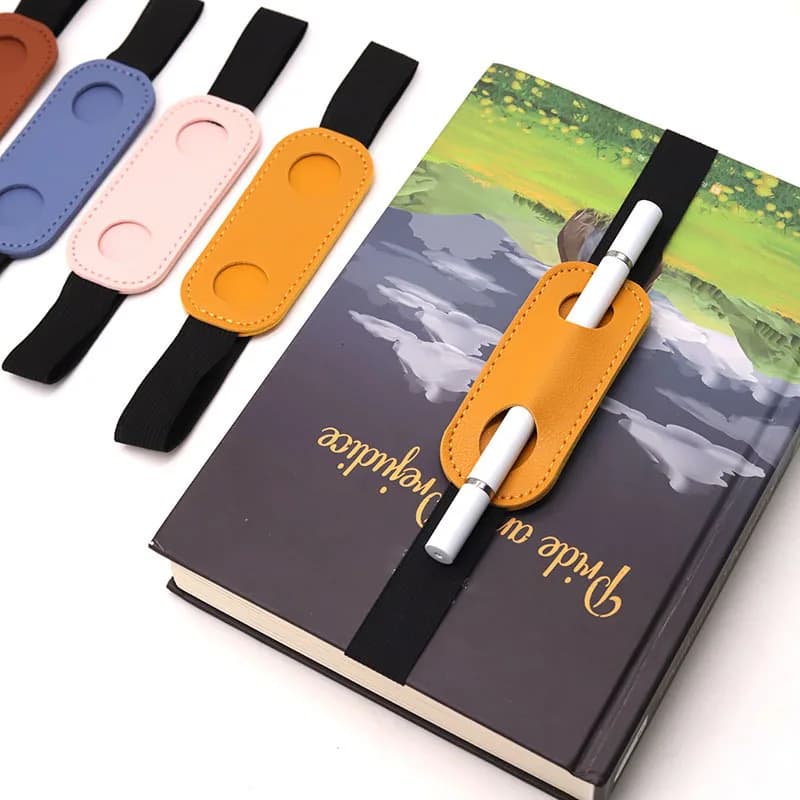 Anello per penna regolabile in pelle PU con fascia elastica Portapenne Copri penna Trappola portapenne per notebook elasticizzato per agenda notebook