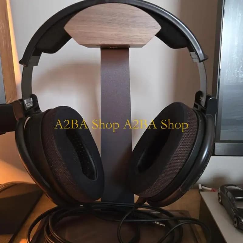 A2BA Headset Stand Detachable Headphone Holder Gaming Headset Bracket Wooden Earphone