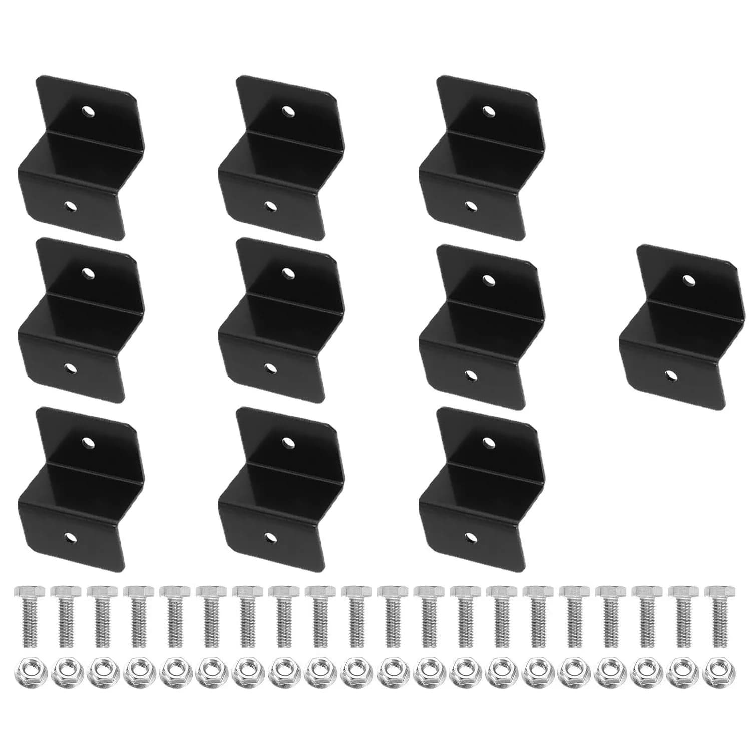 Staffe Z, staffe per pannelli solari in lega di alluminio da 30 mm Pannelli solari leggeri Staffe Z con dadi e bulloni per camper sul tetto