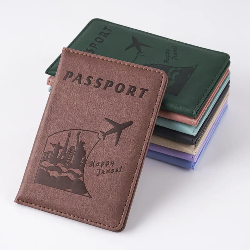 Porta passaporto creativo Custodia per passaporto in PU Viaggio Essenziale Crociera Must Have Porta passaporto Sottile e portatile per i viaggi