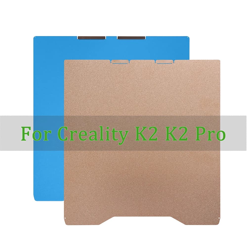 For Creality K2/K2 Pro Build Plate Double sided Cold Plate PEI PEO PET PEY Heat Bed Spring Steel Sheet For K2/K2 Pro 3D Printer