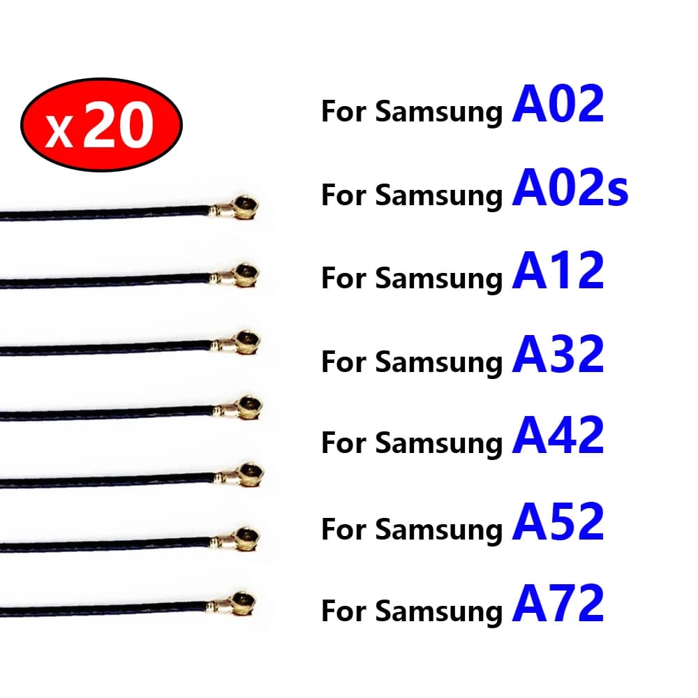 20 pezzi, cavo flessibile di segnale connettore antenna Wifi per Samsung A02 A02S A12 A32 A42 A52 A72 4G 5G