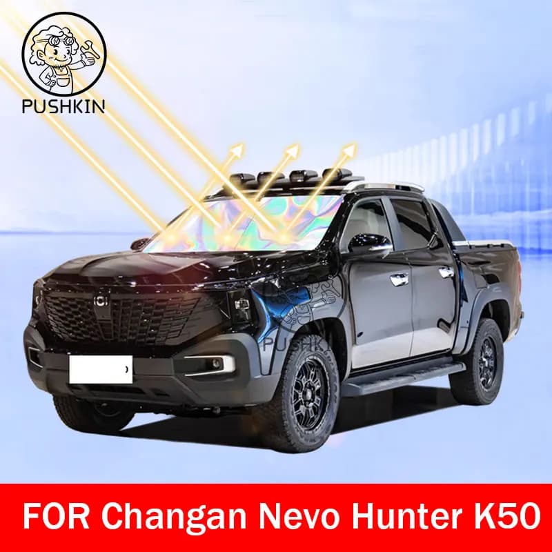 Per Changan Nevo Hunter K50 Nero Completo Auto Parasole Finestrino Laterale Privacy Tende Anteriore Posteriore Protezione Solare Isolamento Termico Protezione Solare