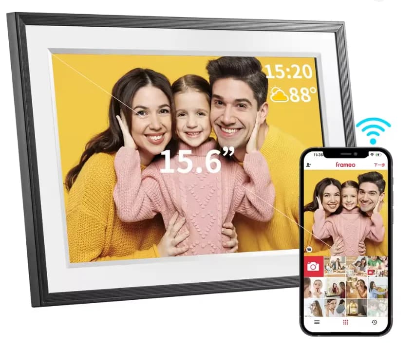 Frameo Digital Picture Frame, 10.1'' Frameo Digital Photo Frame WiFi, 32GB | 1280*800 HD Touch Screen Digital Photo Frame for Wa