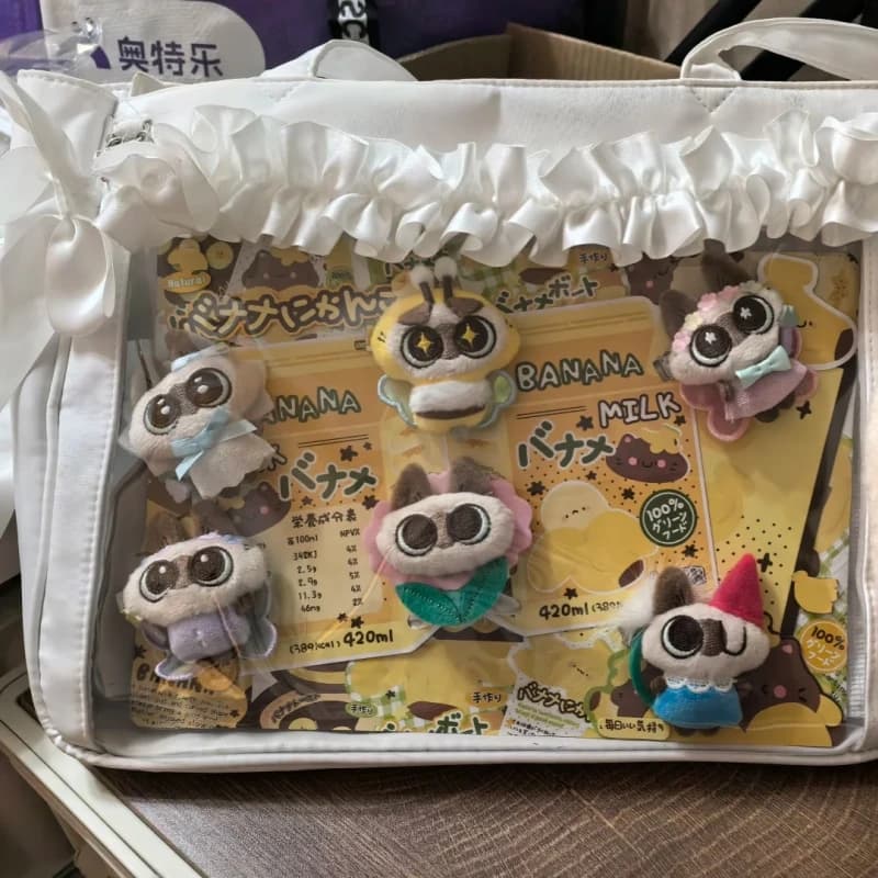 Originale Azuki Il Gatto Siamese Fiore Magico Serie Mondiale Peluche Bambola Clip Cieca Scatola Azukiano Push Doll Giocattolo Da Collezione Ventole Regalo