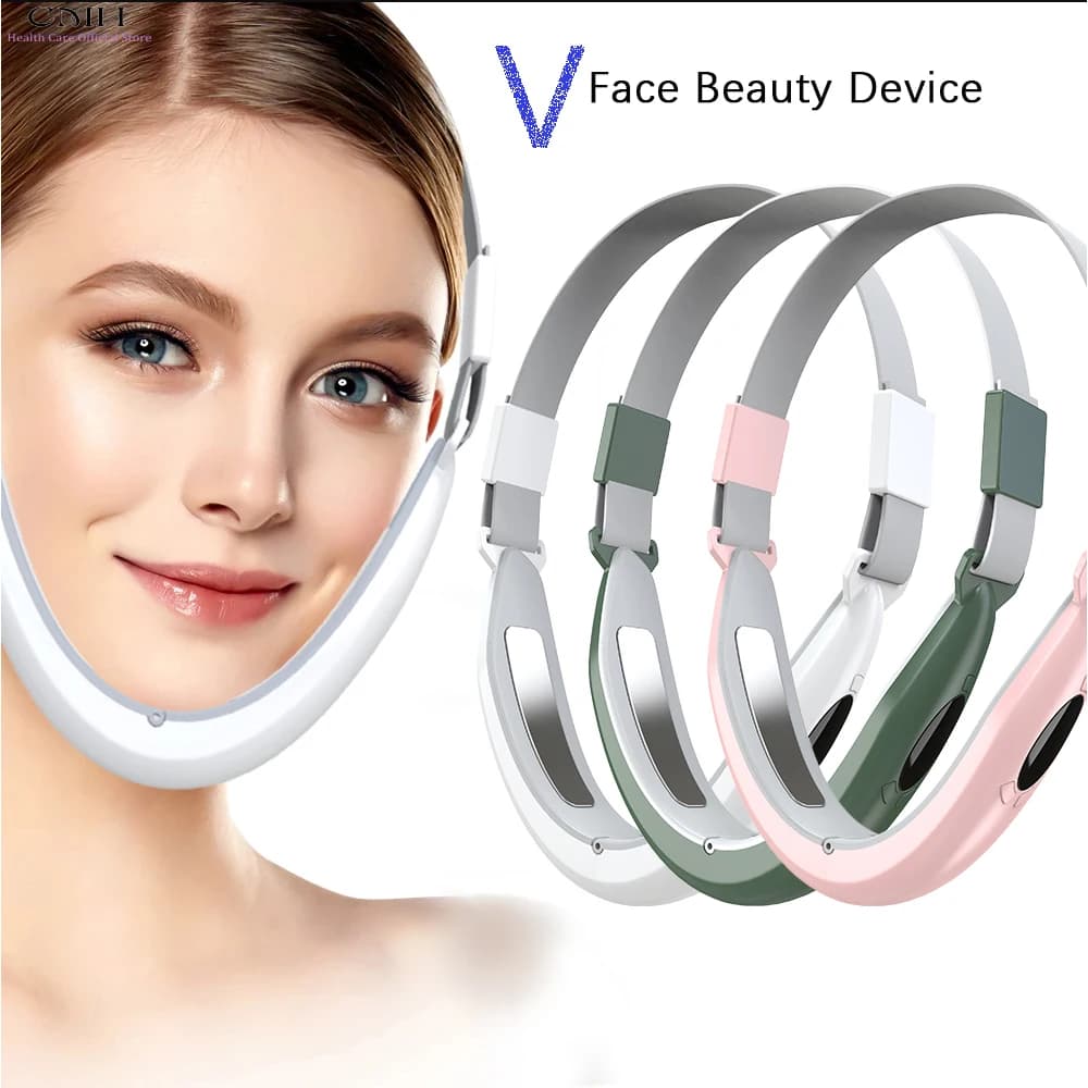 Lady Health Care V-Line Electric Face Massager Double Chin Eliminator Vibration Facial Vibration Massage Fat Reducer Lift Tools
