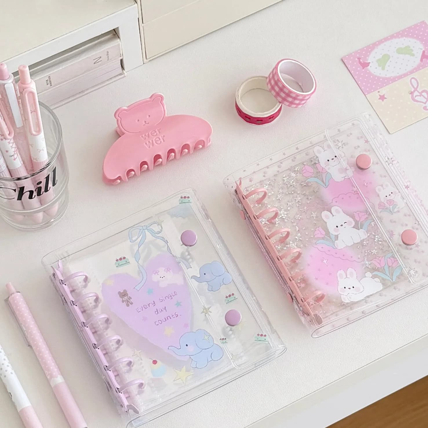 A7 Double Button Loose-leaf Album Collectibles Instant Photo Journal Sketchbook Accessories Diary Office Supplies Notebook