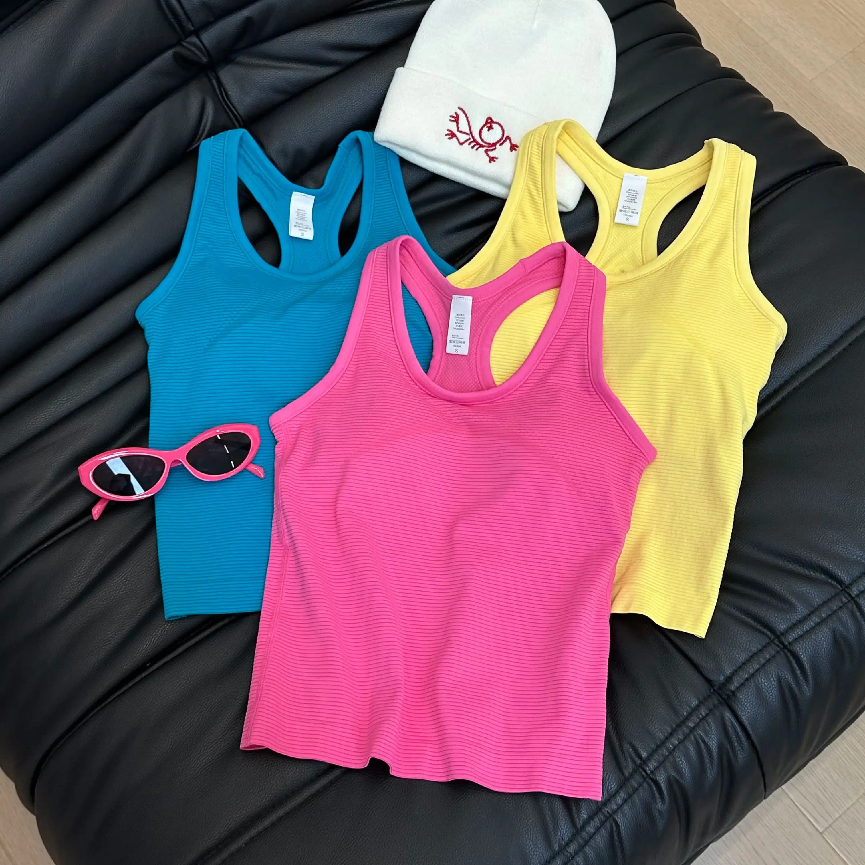Sporty Canotta Women's Summer Sleeveless, Fitted, Drying Fast, for Fitness, Running, Yoga and Pilates