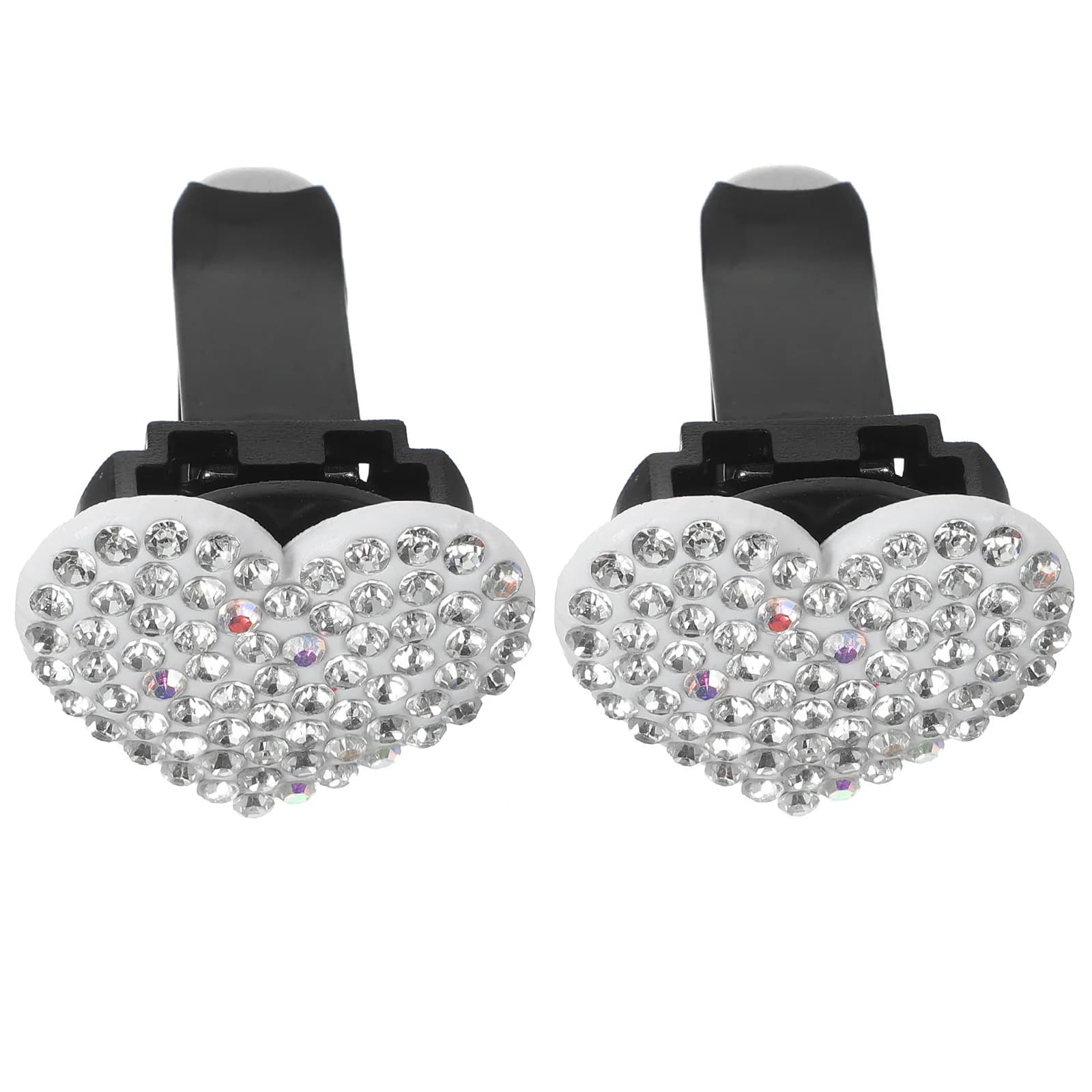 2 Pieces Clips for Heart Shape Diffuser for Air Bottle Auto, Car Deodorant, Car Decoration, Aromatizing Clip