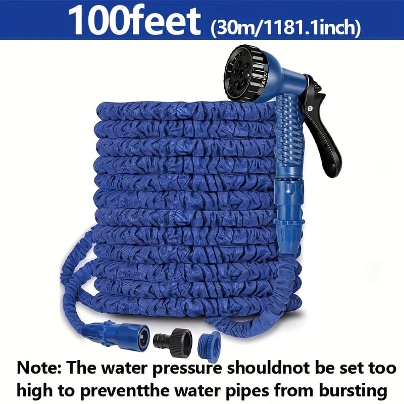 25FT-200FT Tubo Magico Espandibile Design LeggeroMateriali Resistenti Pistola Spray Con 7 Funzioni Di Spruzzo Strumento Per L'irrigazione Multifunziodel Giardino Domestico Design Con Connessione Intelligente