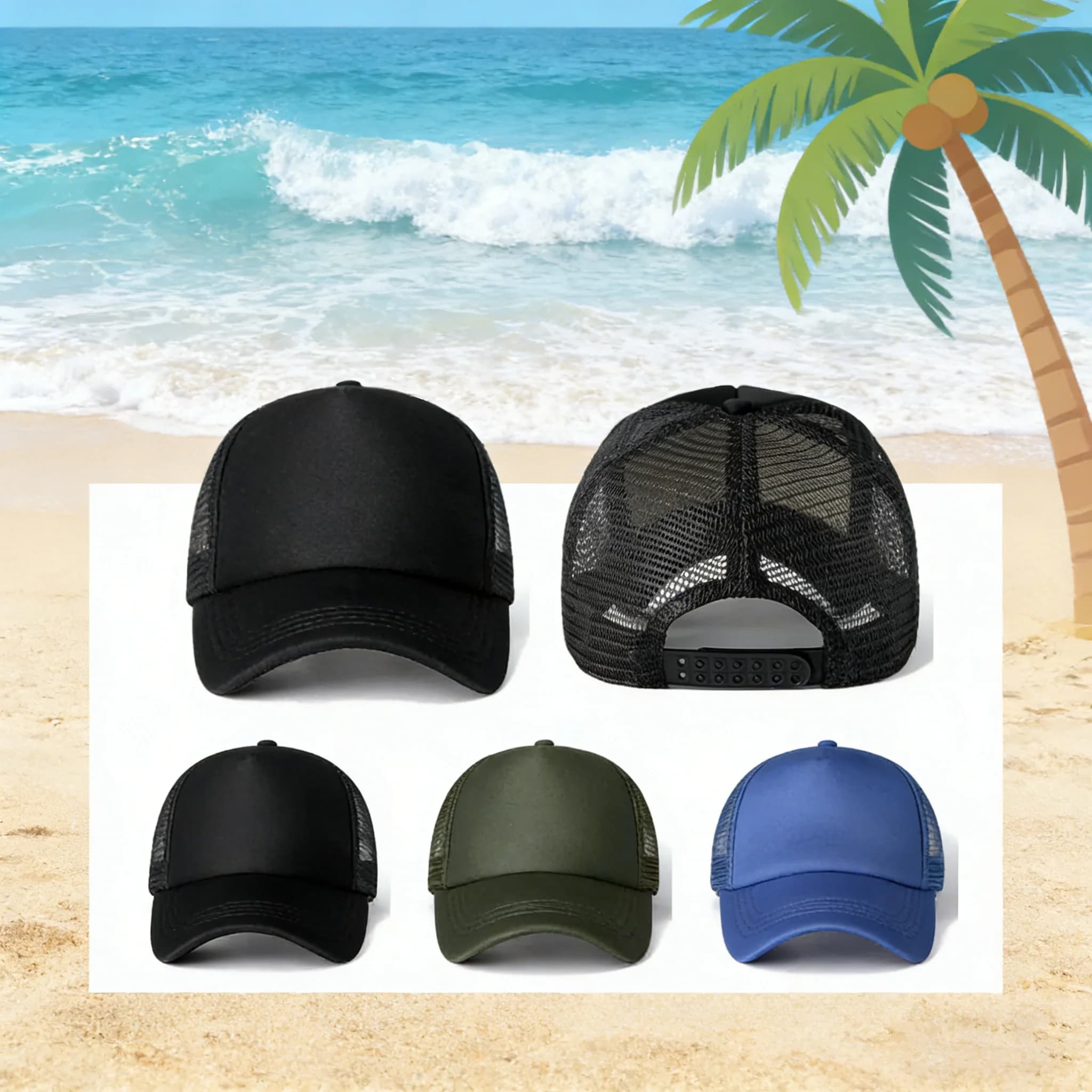 Nuovo modello 2026 Cappellino unisex casual in rete, berretto da baseball regolabile con chiusura snapback per uomo e donna, cappello trucker hip hop streetwear
