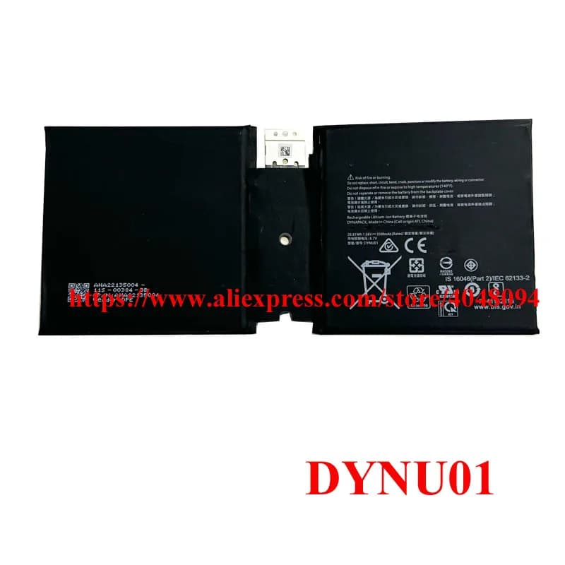 Batteria per laptop DYNU01 G16TA047H per Microsoft Surface Go 2 serie 1901 1926