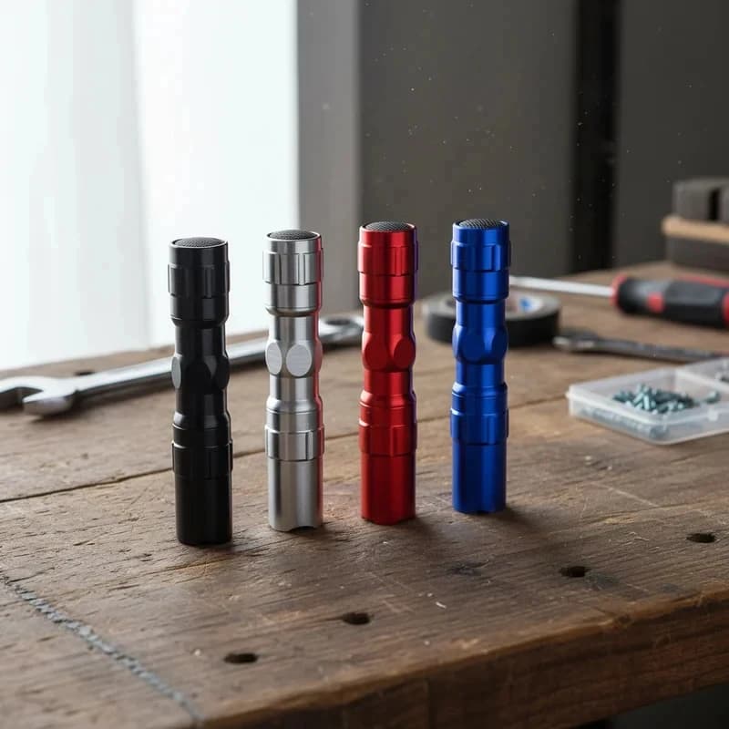 Led Mini Bright Flashlight Torch Pocket Light Portable Lantern Aa Battery Powerful Led For Hunting Camping