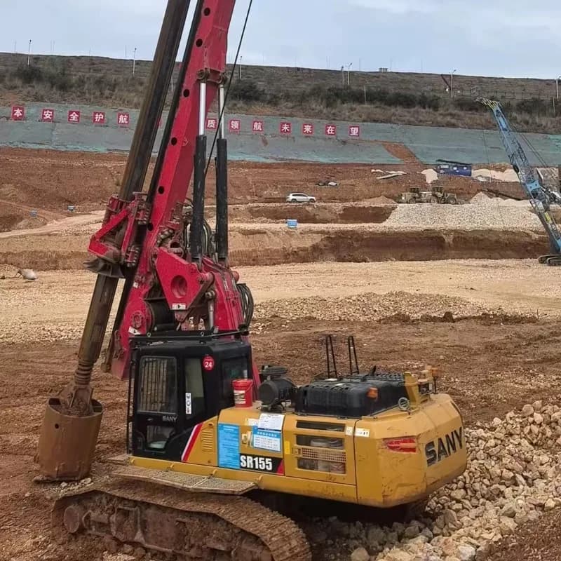 Customized Rotary Drill Rig Pile Auger Rotary Drilling Machine Hydraulic Rotary Drill Rig for Deep Foundation and Piling Work