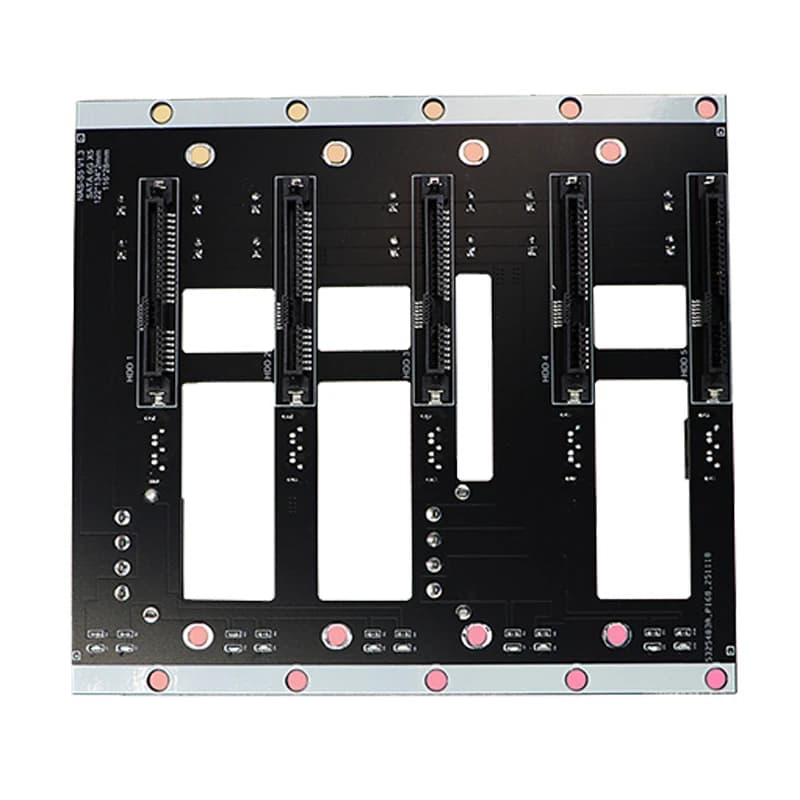 Scheda di Espansione NAS con 5 Dischi, Interfaccia SATA per SSD/HDD, Backplane per Server di Archiviazione ad Alta Capacità 4D-Power