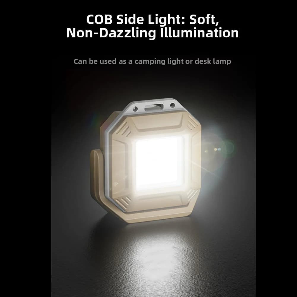 /Magnetic /Rechargeable /Work Light 1200 Lumens IPX5 Waterproof 3 Color Modes Hands Inspection Lamp For Car Repair Camping