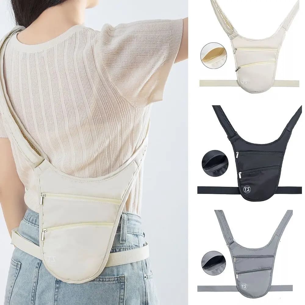 Large Capacity Waterproof Running Waist Bag Adjustable Shoulder Bag Light Invisible Belt Bag Cycling