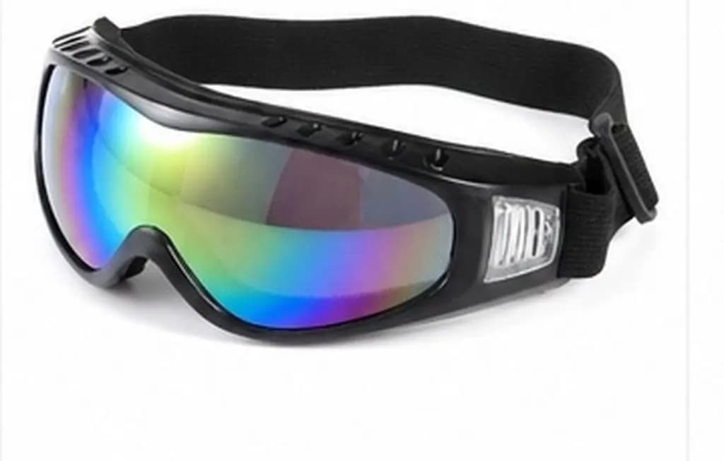 Unisex Blue Frame Ski Goggles Windproof Outdoor Sports Protective Safety Glasses Colorful Lens Cycling Motorcross Mountaineering