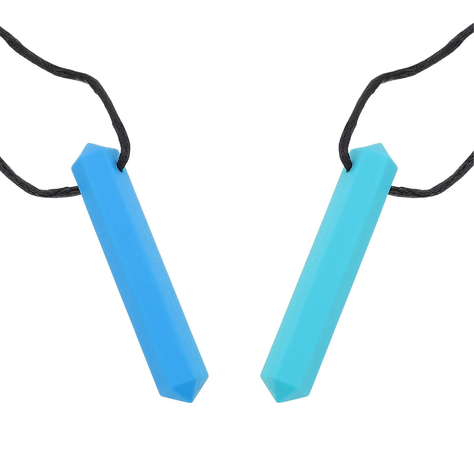 2 Pezzi Ciondolo Massaggiagengive in Silicone per Neonati, Collana da Masticare Leggera per la Fase di Dentizione e la Stimolazione dei Molari