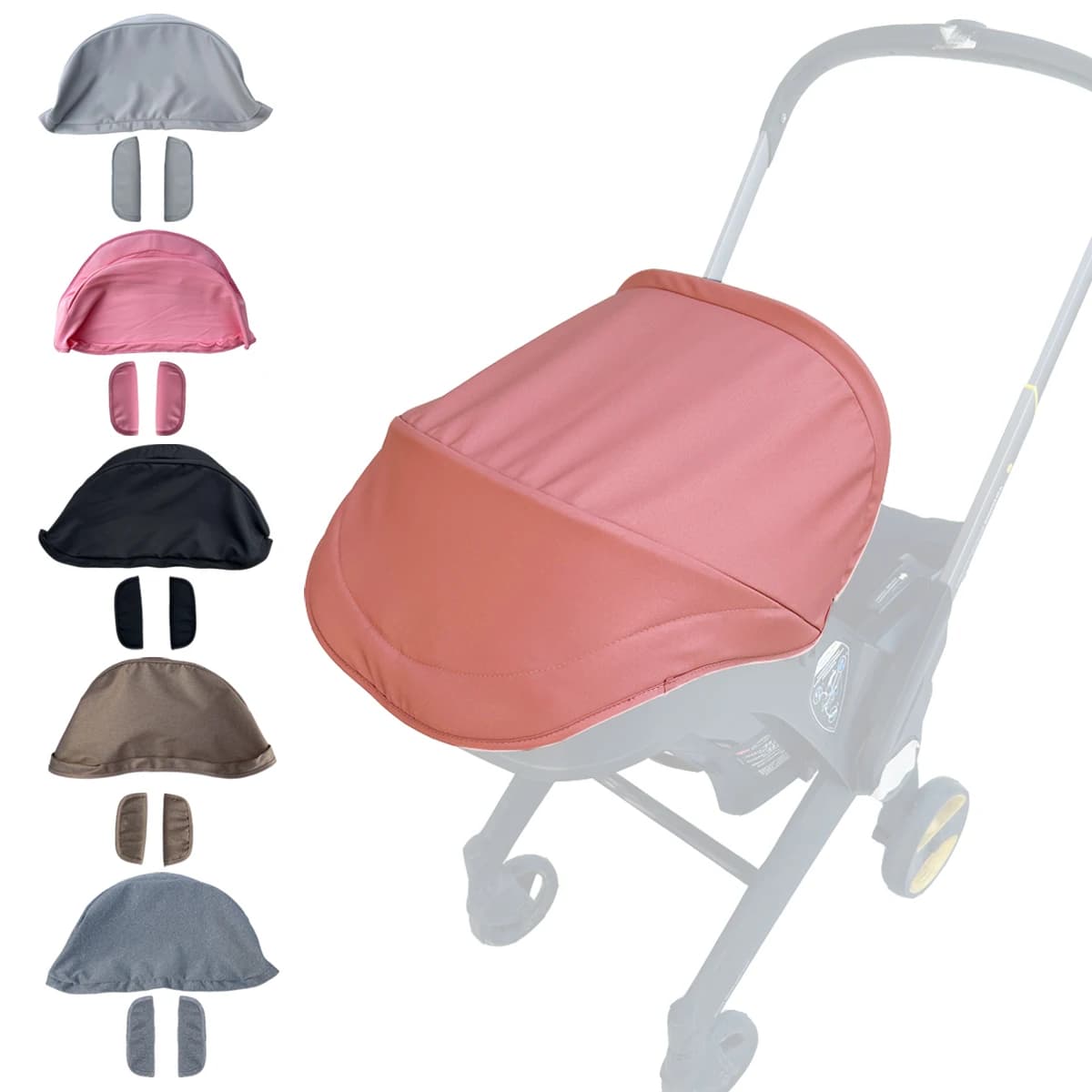 Tettuccio di ricambio per passeggino Mom Tan compatibile con i seggiolini auto e i passeggini Doona+ e Doona i - Tessuto resistente e traspirante