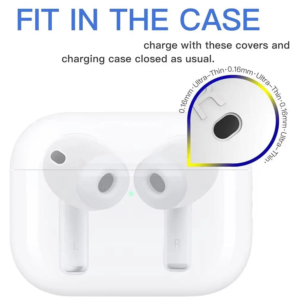 Auricolari in silicone morbido Auricolari antiscivolo ultra sottili Auricolari di ricambio antigraffio Custodia protettiva per AirPods Pro 3