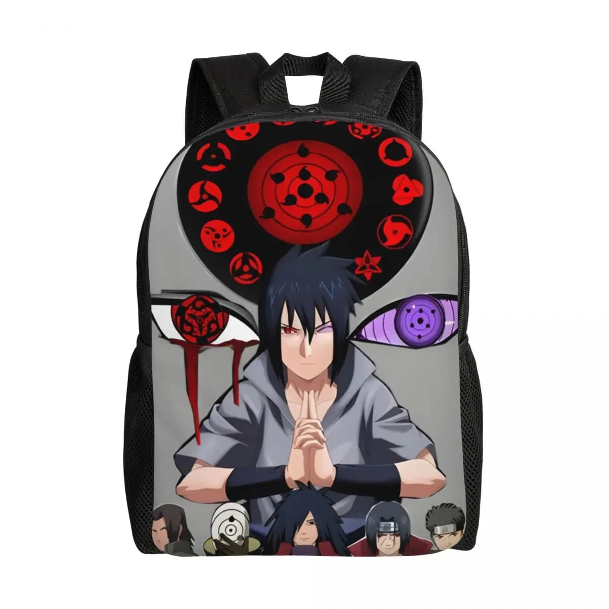 Zaino personalizzato Anime N-Narutoes per uomo e donna, borsa per libri per studenti universitari, adatta per laptop da 15 pollici