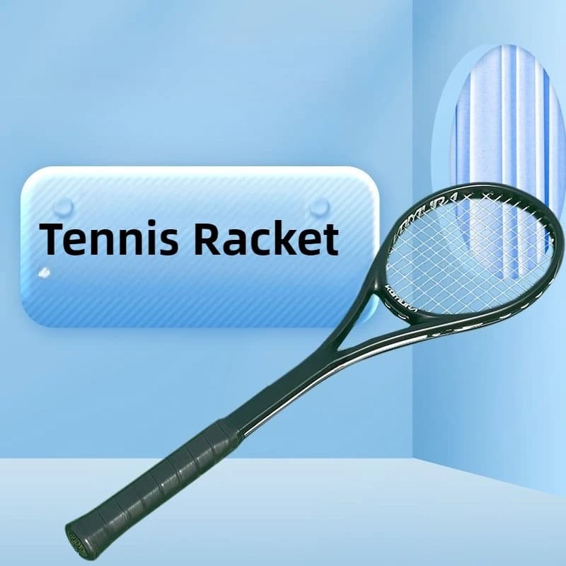 Racchette da Tennis Leggere Professionali in Fibra di Carbonio per Allenamento Singolo, Attrezzatura Sportiva Portatile