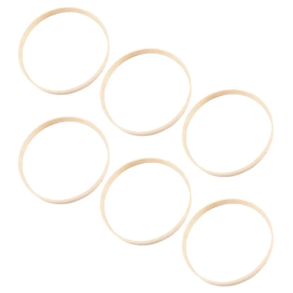 6Pcs Wooden Bamboo Floral Hoops Wreath Rings 20Cm for DIY Wedding Dream Catcher Macrame Wall Hanging Home Decor