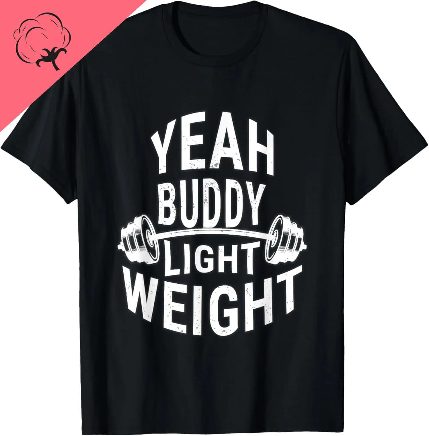 Yeah Buddy T-shirt con manubri da allenamento leggero T-shirt grafiche personalizzabili in cotone Abbigliamento uomo Camisas Streetwear