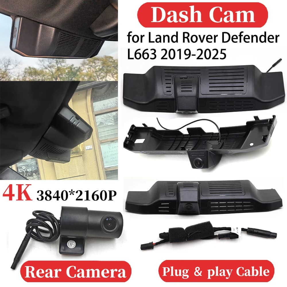 ZJCGO for Land Rover Defender L663 2019-2025 UHD Auto 4K Video Recorder DVR Dash Cam Dash Dash Camera Night Vision Plug and play