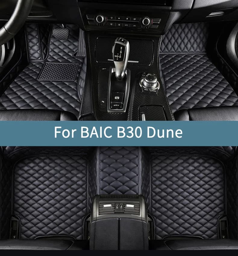 Tappetini per auto per BAIC B30 Dune 2024 2025 2026 Tappetini per auto Set completo impermeabile per tutte le stagioni
