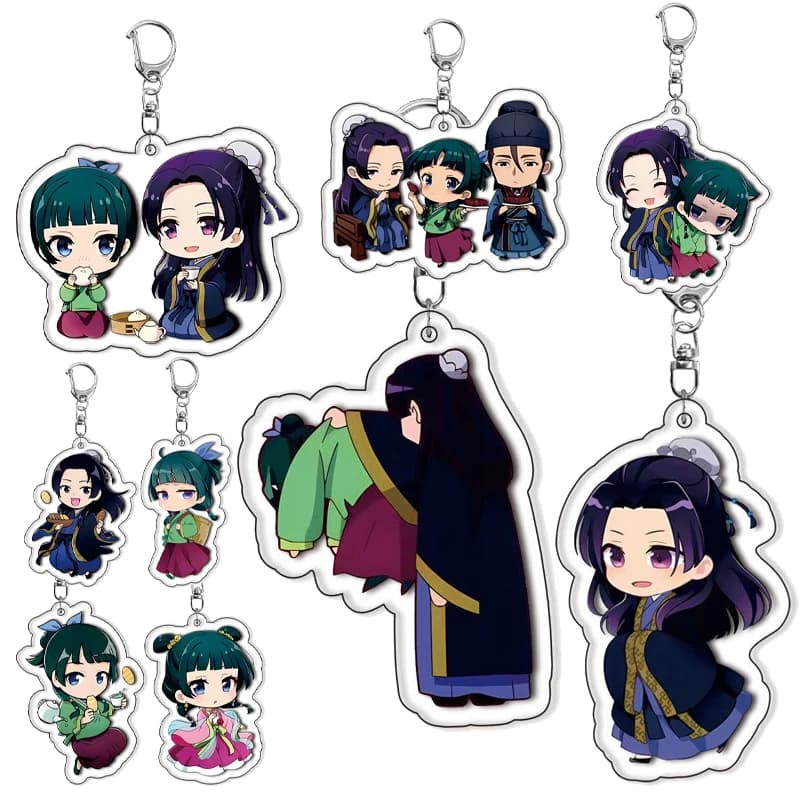 Kawaii The Apothecary Diaries Character Acrylic Keychain Accessories Cartoon Nice Pendants Backpack Ornament Auto Ke Ring Gifts Toy