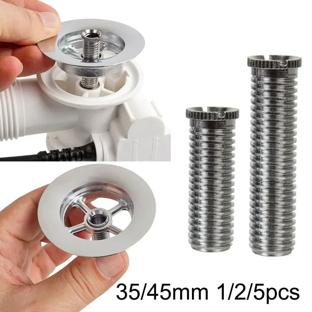 1/2/5pcs 35/45 Mm Vite Speciale Per La Cucina di Scarico Lavello Cestello Filtro di Rifiuti Filettato Vite Connettore di Casa Accessori Per il Bagno
